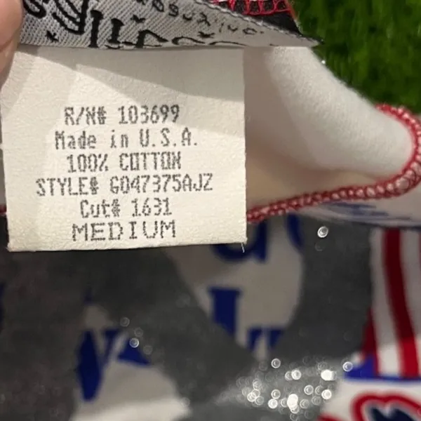Realitee Y2K USA Patriotic Peace Sign Tank Top Glitter Stars Stripes Made USA M - Image 6