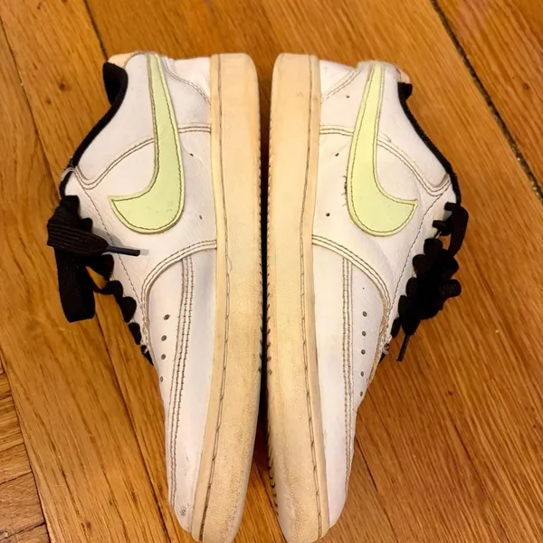 Nike Court Vision Low Women's White Barely Volt Sneakers Trainers Streetwear 7 - Image 3
