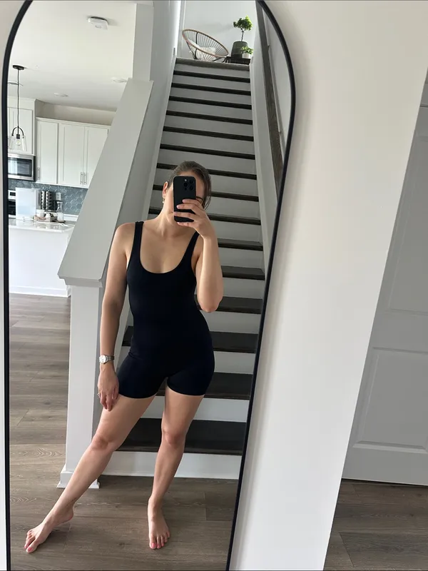 Black Sleeveless Stretch Jumpsuit Romper XS/S - Image 6
