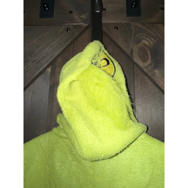Dr. Seuss Women's Sz Small S 3/5‎ The Grinch Hooded Costume Pajama Jumpsuit - Image 5