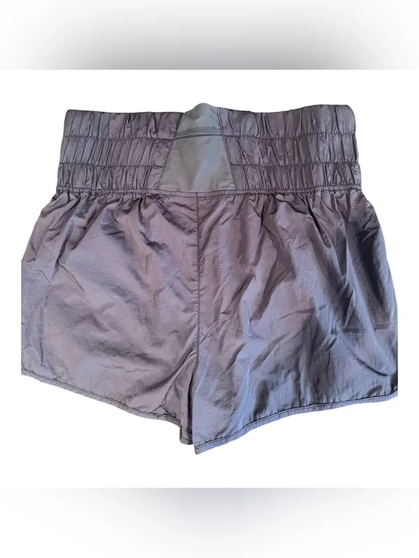 Free People Movement The Way Home Shorts Purple High Rise Smocked Waist XL - Image 5