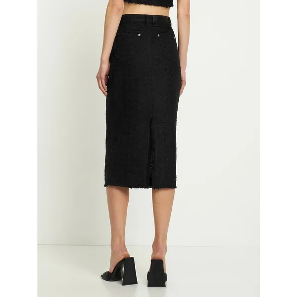 Staud Guinevere Stretch Midi Skirt black size 4 - Image 2