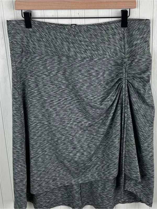 The North Face Cypress Skirt Size Large High Low Pache Grey Space Dye Gorpcore - Image 3
