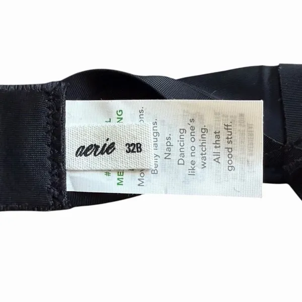 Aerie Smoothez 32B Black Full Coverage Bra Smooth Everyday Comfort NWT - Image 9
