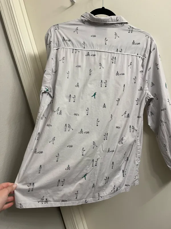 Figs Night Shift Pajama Top Size Medium - Image 8
