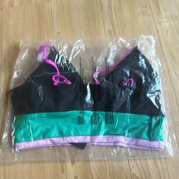 Lanston Sport Laguna Stripe Bra - Image 3