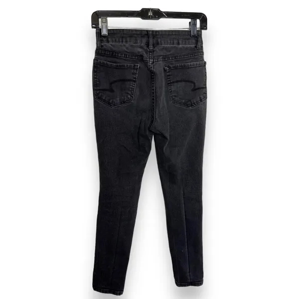 Time & Tru Womens Jeans Sz 6‎ Petite Black High Rise Skinny Denim 5 Pocket Style - Image 3