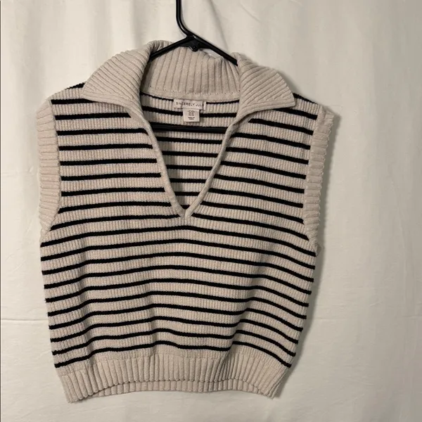 Sincerely Jules Striped V-Neck Sweater Vest - Image 4