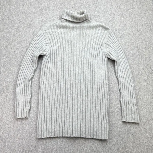 Vtg Country Shop Cashmere Turtleneck Womens M Tan Quiet Luxury Academia Cozycore - Image 2