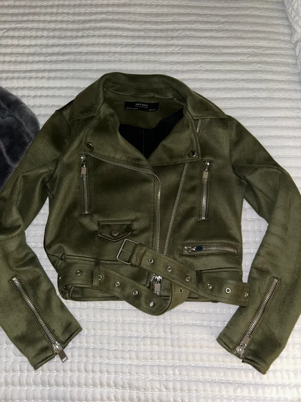 ZARA Moto Jacket Biker Suede  - Image 3