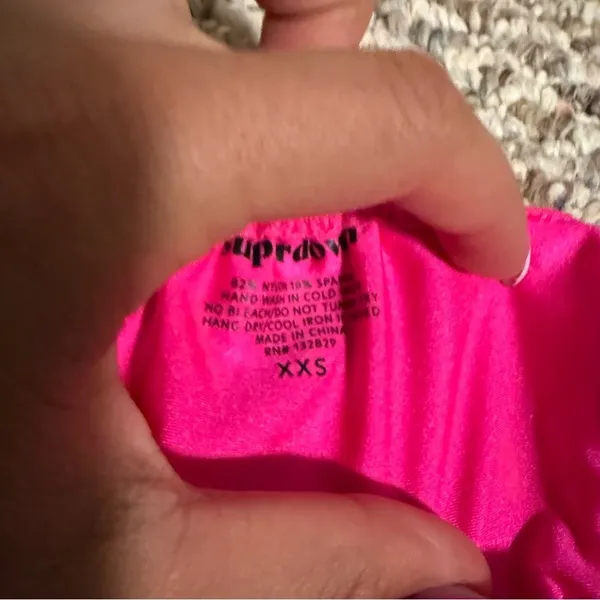 NWT Superdown x Revolve Hazel Bikini Bottom hot pink high waist thong bikini XXS - Image 8