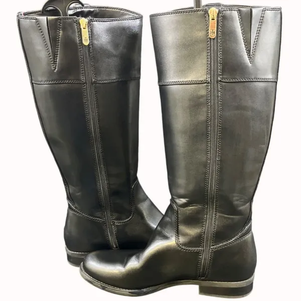 Tommy Hilfiger Women's Black Rising Boots/Knee High Sz 9.5M SKU 5249 - Image 3