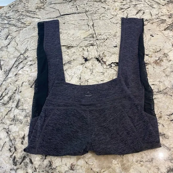 Beyond Yoga Purple/ Grey Leggings‎ with Mesh Size Extra Small - Image 3