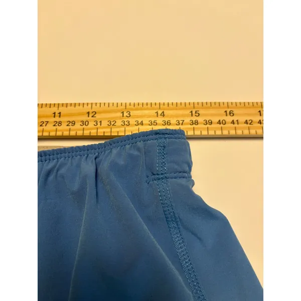 Nike Running Shorts Women Medium Blue Dri-FIT Just Do It Waistband 3 Inch Inseam - Image 11