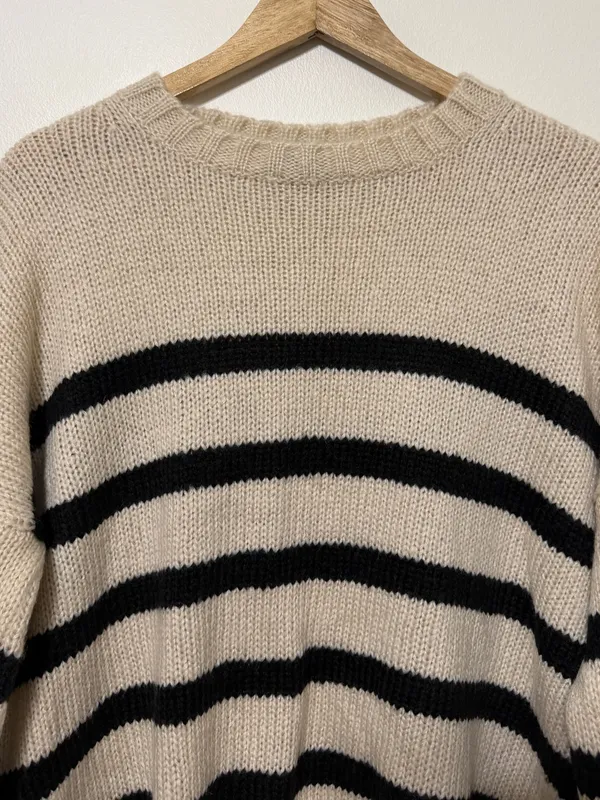 Wooden Ships Striped Sweater M/L Caroline - Image 3
