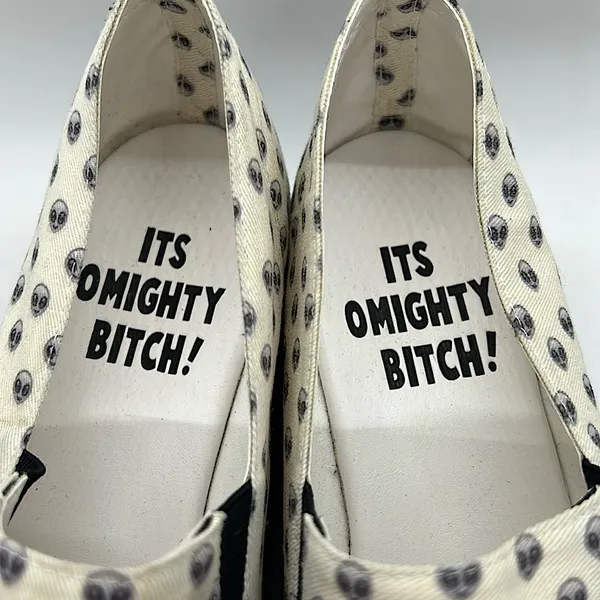 Omighty Cream Alien Platform Heels Shoes **Size 39/US Size 9** 👽👽 - Image 4