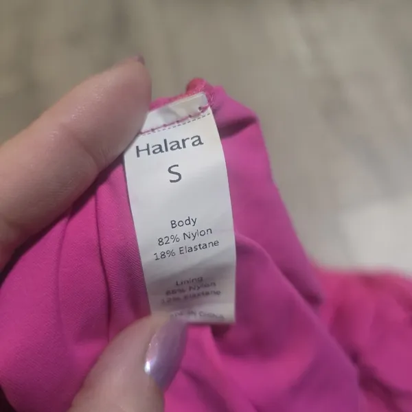 Halara NWT Backless Pink Midi Dress With Adjustable Straps & Ruched Details Size - Image 3