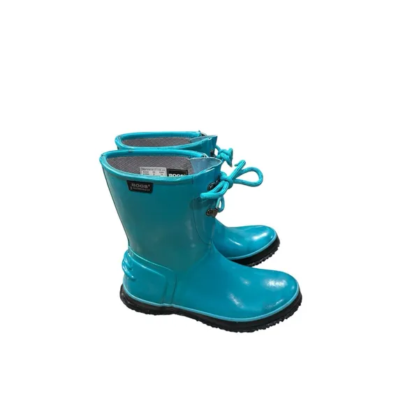 BOGS Urban Farmer Teal Lace Up Rain Boots Womens Size 8 Waterproof Garden chore - Image 9