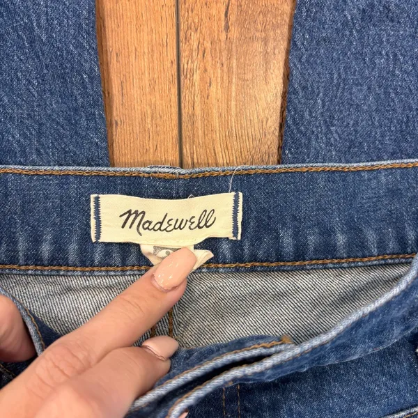 Madewell The Perfect Vintage Wide-Leg Jean Patch Pockets Sz 28 Caronia Wash $128 - Image 4
