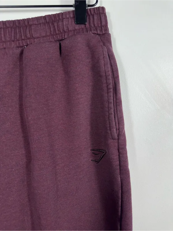 Gymshark Rest Day Sweats Joggers Medium Deep Plum Marl‎ Purple Sweatpants - Image 6