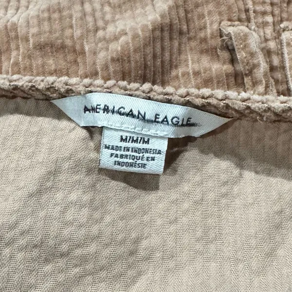 American Eagle Tan Corduroy Belted Mini Dress Women’s Medium - Image 3