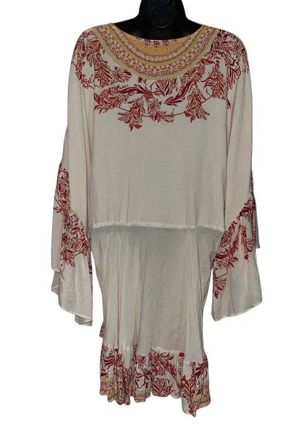 Free People Sunset Dream printed boho bell sleeve tunic - Image 9