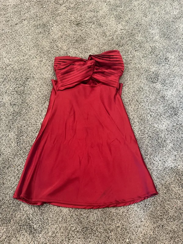 Shellie Mini Dress Red  - Image 5