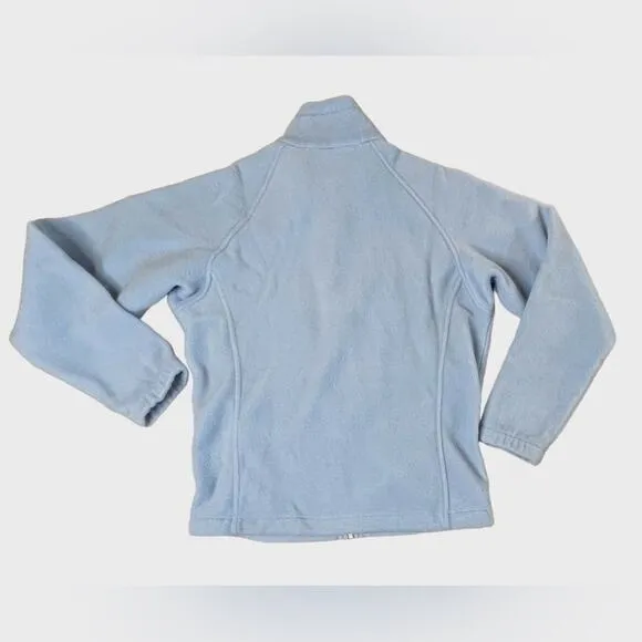 Columbia Blue‎ Benton Zipper Pocket High Neck Fleece Jacket MEDIUM Fall Autumn - Image 7