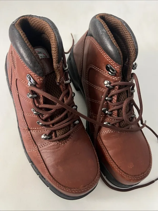 Wolverine Davis EAA Moc Safety Toe Brown Work / Hiking Boots Heavy Womens 8M - Image 2