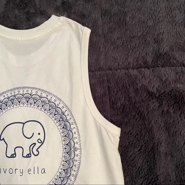 Ivory Ella Tank/ Muscle Shirt - Image 6