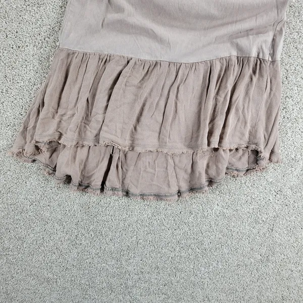 Altar'd State Flowy Tank Top Womens S Pink Stretch Ruffled Adjustable Tie Straps - Image 9