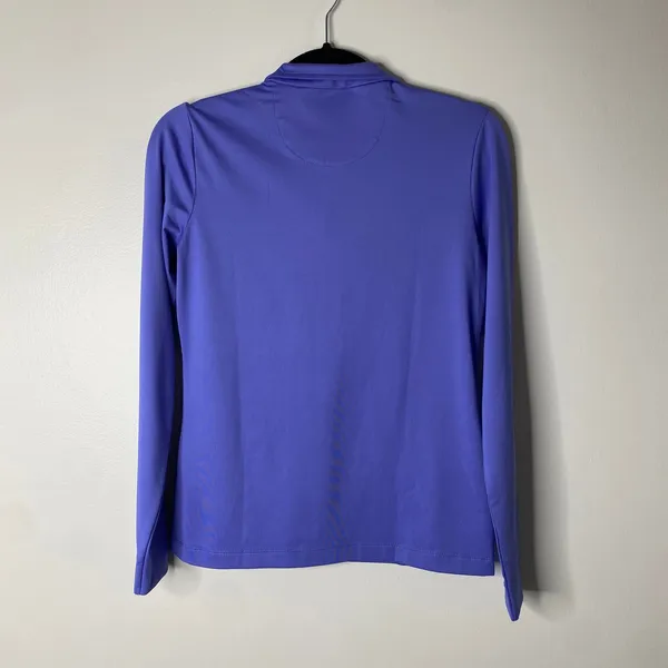 EP Pro Tour Tech Purple-Blue Golf Quarterzip Pullover Long-sleeved shirt top XS - Image 3
