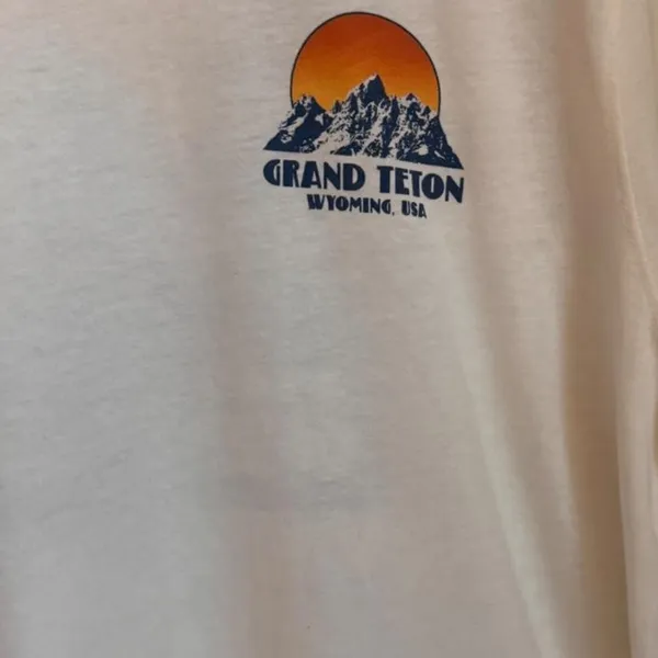 Old Navy Grand Teton Wyoming Graphic Tee Earthy Gorpcore T-Shirt L - Image 4