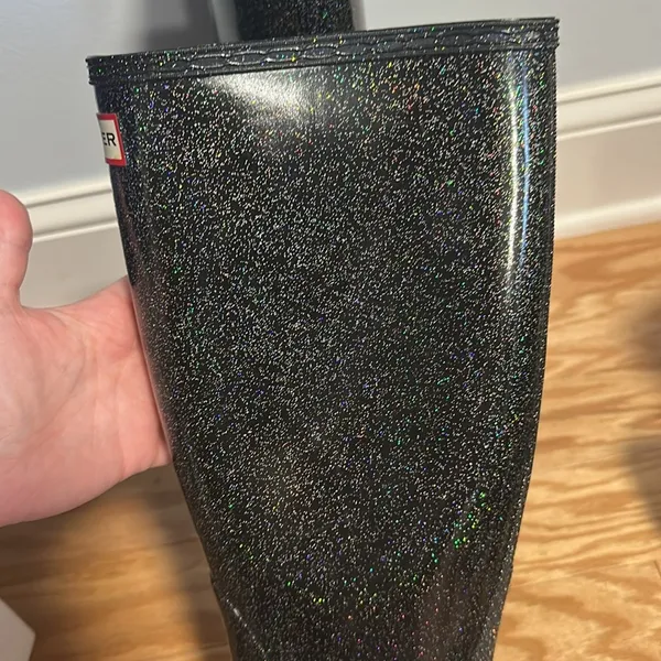 Hunter Sparkling Black Tall Boots - Image 2