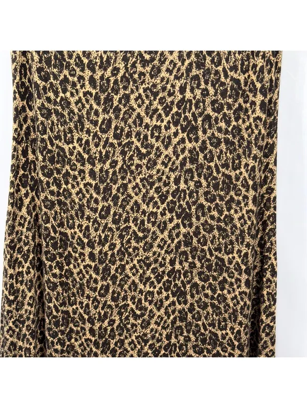 Cynthia Rowley Leopard Print Ruffle Sleeve Dress Size Medium - Image 3