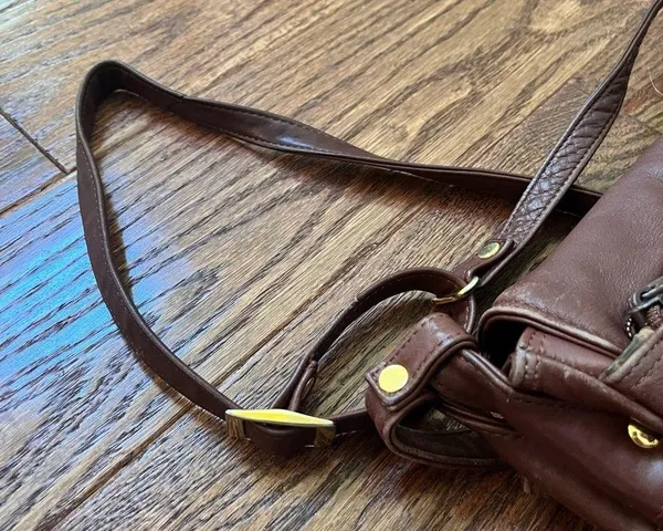 Vintage Brio! Brown Cross Body Satchel Shoulder Bag - Image 10