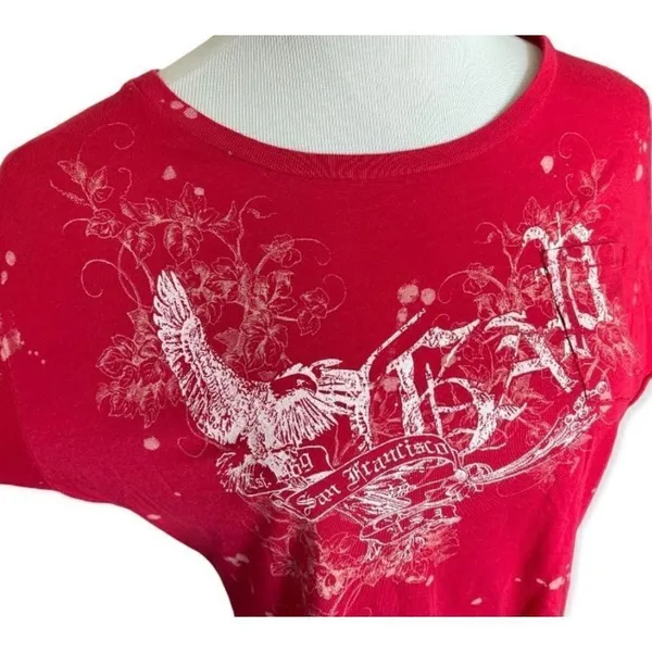 Womens Vintage Gap Established Splatter Graphic Tee Shirt - Sz XL - Image 2