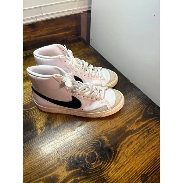 Nike‎ White Mid Blazer Sneakers Size 6.5 - Image 2
