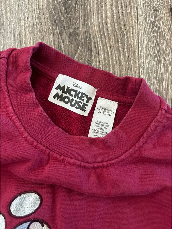 Vintage Mickey & Friends Disney Red Sweatshirt - Image 4