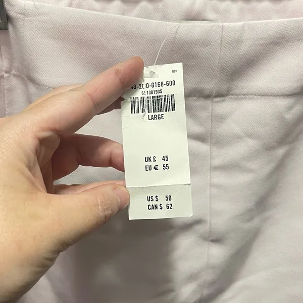 Abercrombie & Fitch NEW Women's Pink Tailored‎ Mini Skirt Size XL - Image 3