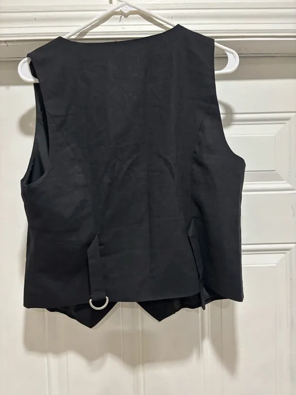 Allegra K Sleeveless Button Front Vest – Size Large (New with Tags) - Image 2