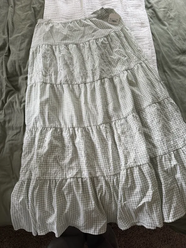 NWT Altar’d State Gingham Maxi Skirt - Image 4