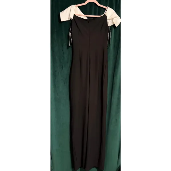 Marina Off The Shoulder Ruched Waist Gown Womens Size 4 - Image 4