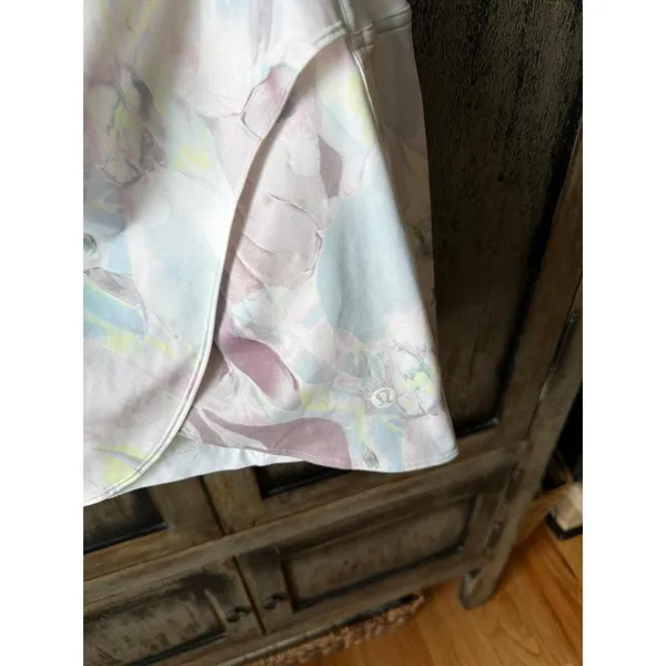 lululemon high-rise wrap tennis skirt features a pastel nouveau marble meadow 14 - Image 2