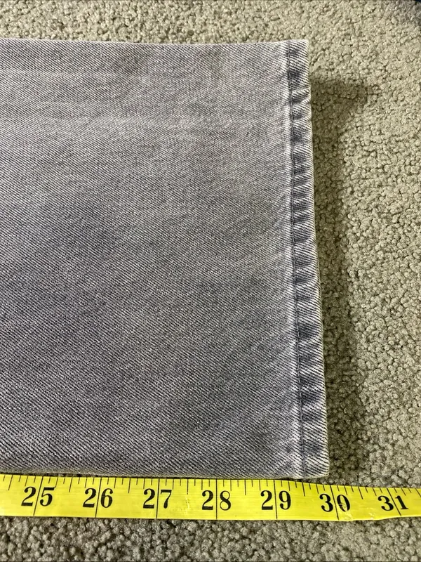 UNIQLO Barrel Silhouette Jeans Wide Leg Denim Gray 24 Low Rise Women 139864 - Image 7