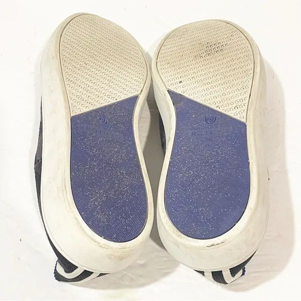 ROTHY'S 'The Sneaker' Size 10.5 Black‎ & Gray Camo Knit Slip On Flats - Image 8