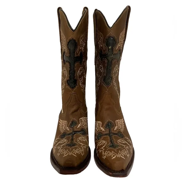 Rockin Leather Women’s Brown Western Boot 6.5 - Image 4