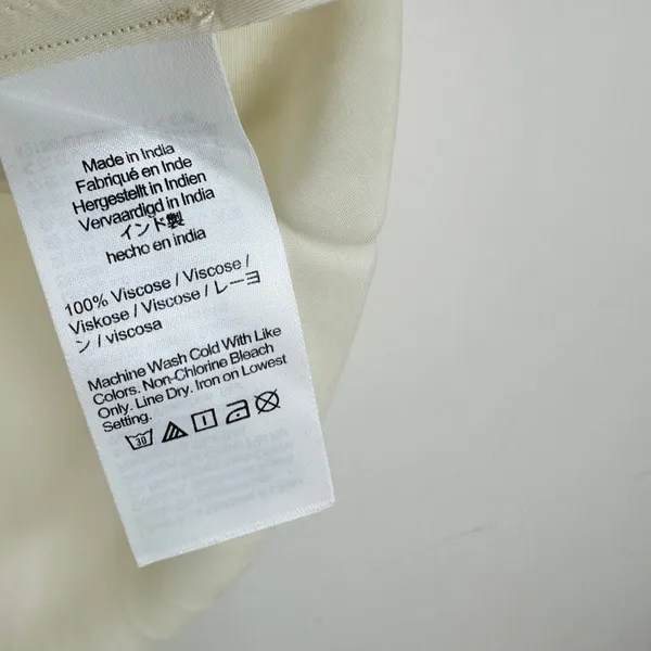 J.Crew Drapey Tee Shirt Top Blouse Viscose Ivory Classic Neutral Small NWT - Image 5