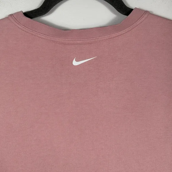 Nike Dri-FIT Get Fit Fleece‎ Crew Sweatshirt Womens L Pink DD5282-630 - Image 7