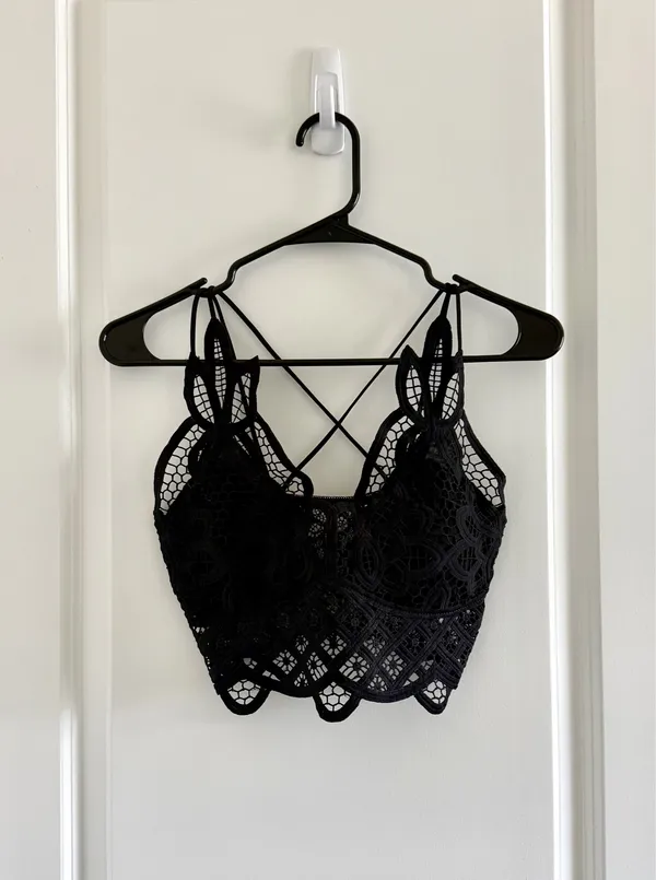 Bralette Crop Top Black - Image 2
